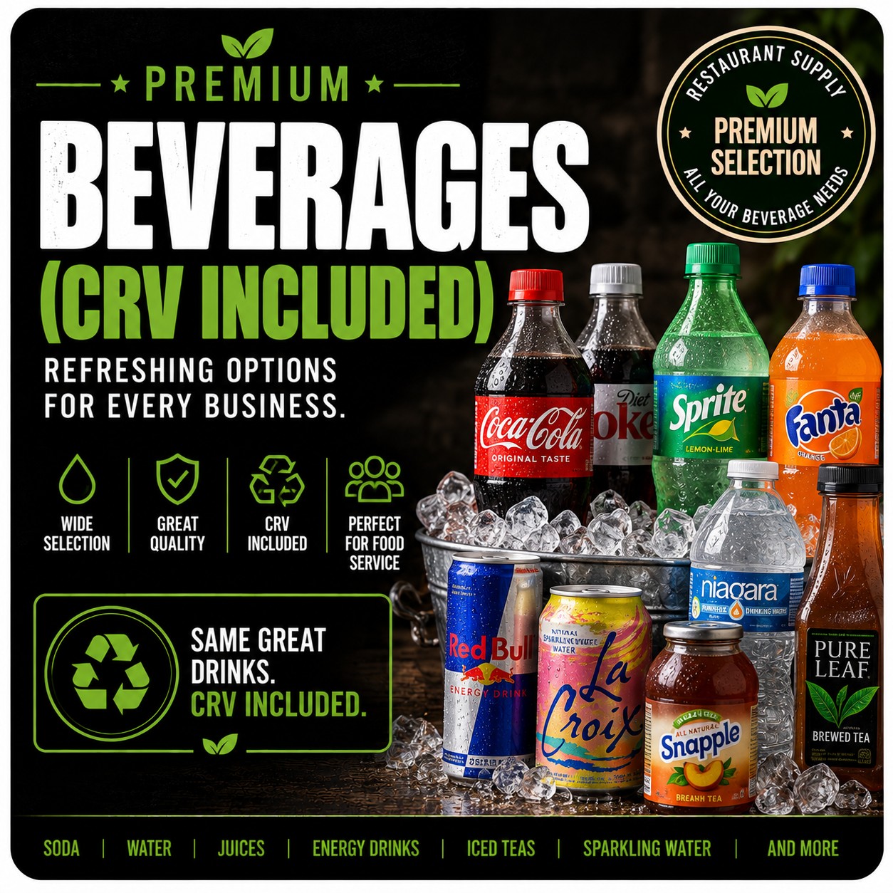 Beverages (CRV Included)